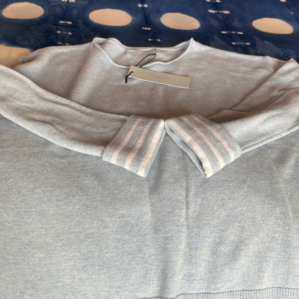 Chambray cashmere sweater